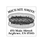 Geavanceerd gepersonaliseerd adres van gerasterd h rubberstempel (Afrduk)