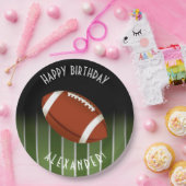 Geavanceerd gepersonaliseerd football Field Happy  Papieren Bordje (Feest)