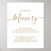 Geavanceerd gepersonaliseerd gouden weddenschap poster (Voorkant)