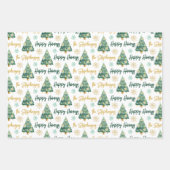 Geavanceerd gepersonaliseerd Prettige feestdagen b Inpakpapier Vel (Voorkant)