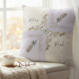 Geavanceerd Lavendel Knus Boekliefhebbers Accent Kussen