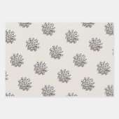 Geavanceerd sneeuwvlokpatroon inpakpapier vel (Voorkant 2)