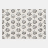 Geavanceerd sneeuwvlokpatroon inpakpapier vel (Voorkant)