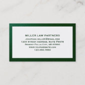 Geavanceerd Visitekaartje van de openbare aanklage (Achterkant)