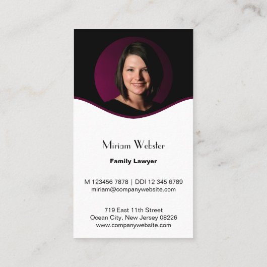 Geavanceerd Visitekaartje voor familielid Klantenkaartje (Achterkant)