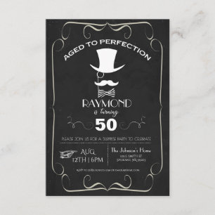 Geavanceerd volwassen geboortedag Uitnodiging