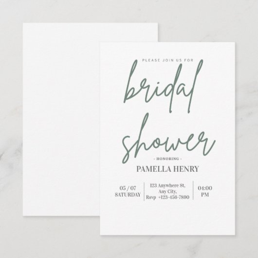 Geavanceerd Vrijgezellenfeest Kaart (Voorkant / Achterkant)