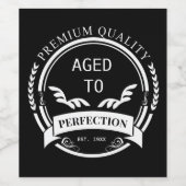 Geavanceerd Wijn Etiket (Enkel label)