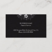 Geavanceerd zwart visitekaartje (Achterkant)