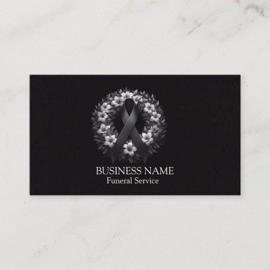 Geavanceerd zwart visitekaartje (Voorkant)