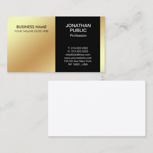 Geavanceerd zwart wit design modern bedrijf visitekaartje (Voorkant / Achterkant)