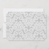 Geavanceerd zwart-wit kanten script kaart (Achterkant)