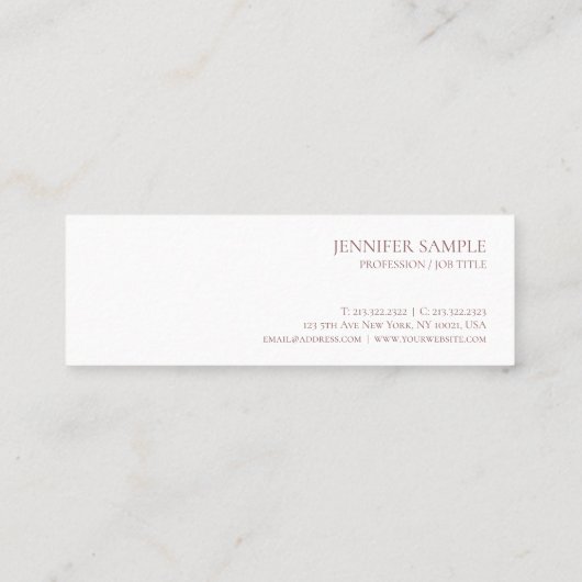 Geavanceerde aangepaste trend voor grafische Sjabl Mini Visitekaartje (Achterkant)