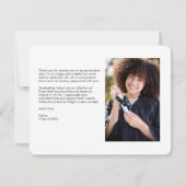 Geavanceerde Afstuderen fotocollage Bedankkaart (Achterkant)