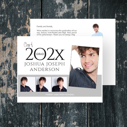 Geavanceerde Afstuderen fotocollage Notitiekaartje