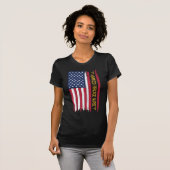 Geavanceerde Amerikaanse vlag T-shirt (Voorkant volledig)