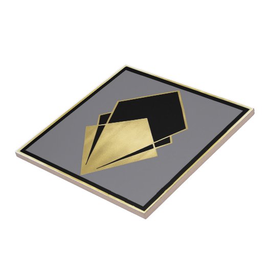 Geavanceerde Art Deco-keramische tapijten Tegeltje (Zijkant)