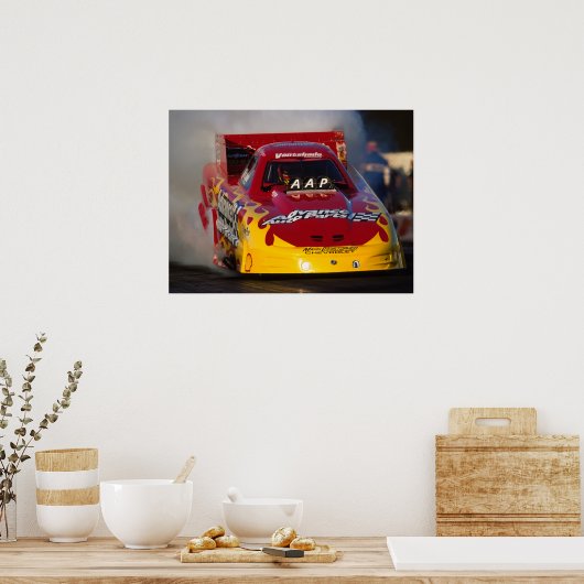 Geavanceerde auto-onderdelentop - Funny Car Print (Keuken)