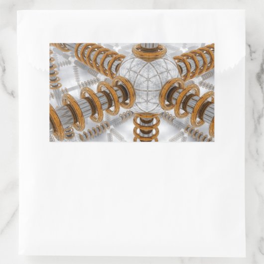 Geavanceerde automatisering rechthoekige sticker (Tas)