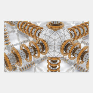 Geavanceerde automatisering rechthoekige sticker