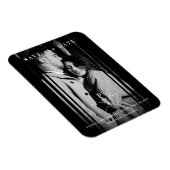 Geavanceerde B&W-foto Engaged Couple Wedding Magneet (Rechterzijde)