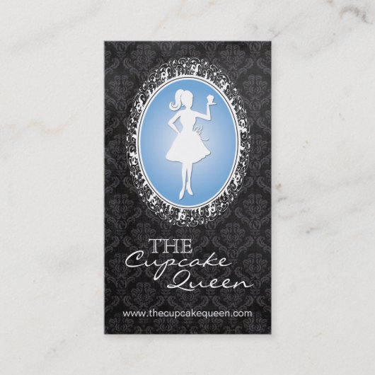 Geavanceerde Bakkerij- en Cupcake-Visitekaartje Visitekaartje (Voorkant)