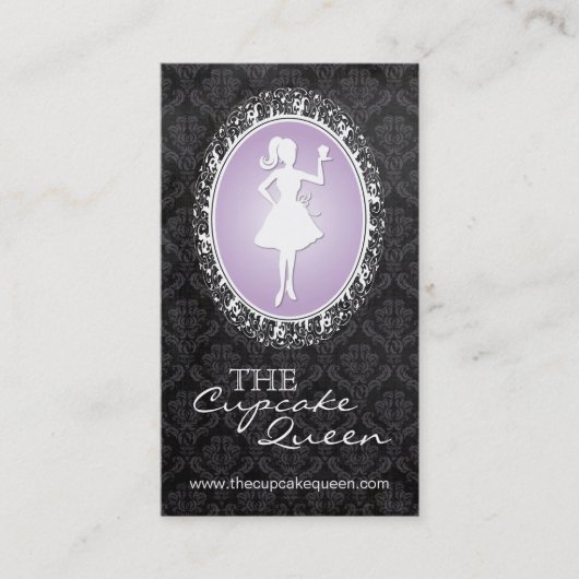 Geavanceerde Bakkerij- en Cupcake-Visitekaartje Visitekaartje (Voorkant)