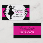 Geavanceerde Bakkerij- en Cupcake-Visitekaartje Visitekaartje (Voorkant / Achterkant)