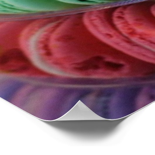 Geavanceerde bakkerijproducten Franse macrotower Poster (Hoek)