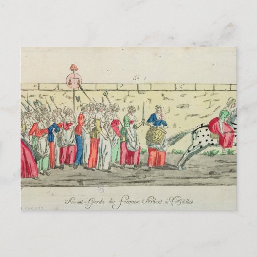 Geavanceerde bewaking van de vrouwen die naar briefkaart (Voorkant)