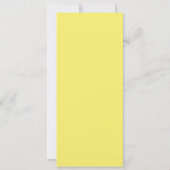 Geavanceerde Black and Yellow Engagement Party Kaart (Achterkant)