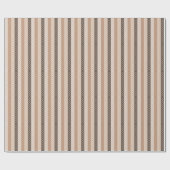Geavanceerde bruine variëteiten Chevron Stripes Cadeaupapier (Vlak)