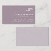 Geavanceerde consultant voor Monogram Plain Luxury Visitekaartje (Voorkant / Achterkant)