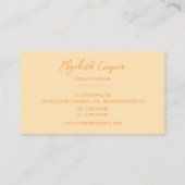 Geavanceerde Cream Lace Visitekaartje (Achterkant)