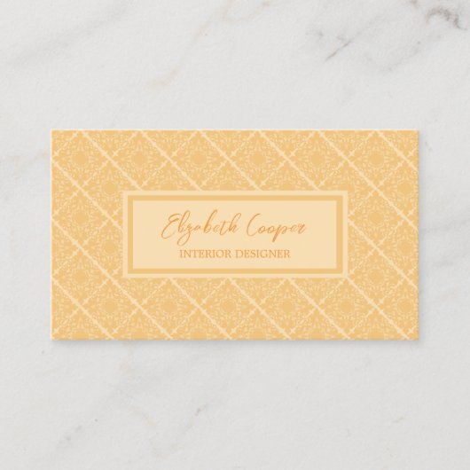 Geavanceerde Cream Lace Visitekaartje (Voorkant)