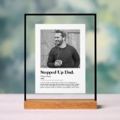 Geavanceerde Dad Dictionary-definitie met foto Acryl Bord (Neutraal)