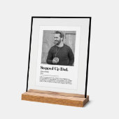 Geavanceerde Dad Dictionary-definitie met foto Acryl Bord (Hoek)