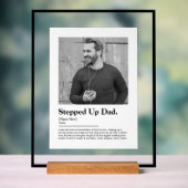 Geavanceerde Dad Dictionary-definitie met foto Acryl Bord (Neutraal)