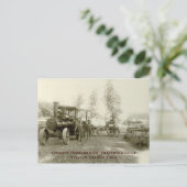 Geavanceerde drempelwaarde Co.-stoomtractiemotor Briefkaart (Staand voorkant)