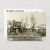 Geavanceerde drempelwaarde Co.-stoomtractiemotor Briefkaart (Voorkant / Achterkant)