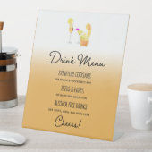 Geavanceerde Drink-menu Reclamebord Met Voetstuk (Insitu)