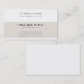 Geavanceerde, eenvoudige, moderne luxe luxe visitekaartje (Voorkant / Achterkant)
