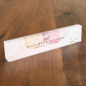 Geavanceerde eenvoudige pastels naambordje (Zijkant)