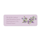 Geavanceerde Floral Violet pre-Geavanceerd rendeme Etiket (Voorkant)