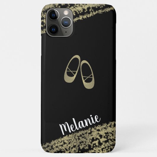 Geavanceerde Folie Gold Edges Ballerina Dancer Case-Mate iPhone Case (Achterkant)