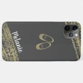 Geavanceerde Folie Gold Edges Ballerina Dancer Case-Mate iPhone Case (Achterkant (horizontaal))