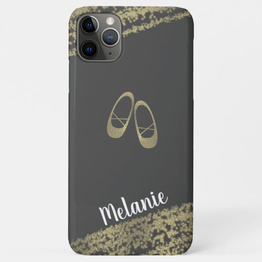 Geavanceerde Folie Gold Edges Ballerina Dancer Case-Mate iPhone Case (Achterkant)