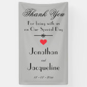 Geavanceerde foto-achtergrond van moderne bruiloft spandoek (Verticaal)