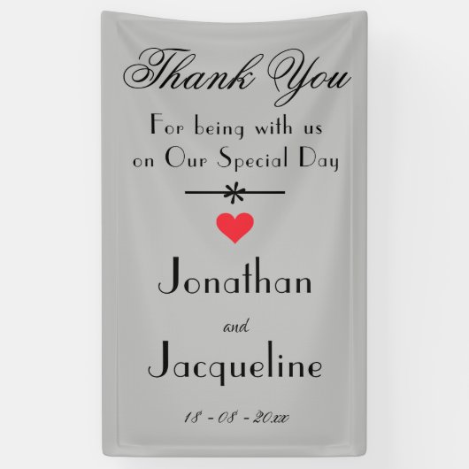 Geavanceerde foto-achtergrond van moderne bruiloft spandoek (Verticaal)