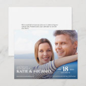 Geavanceerde foto save the date (Voorkant / Achterkant)